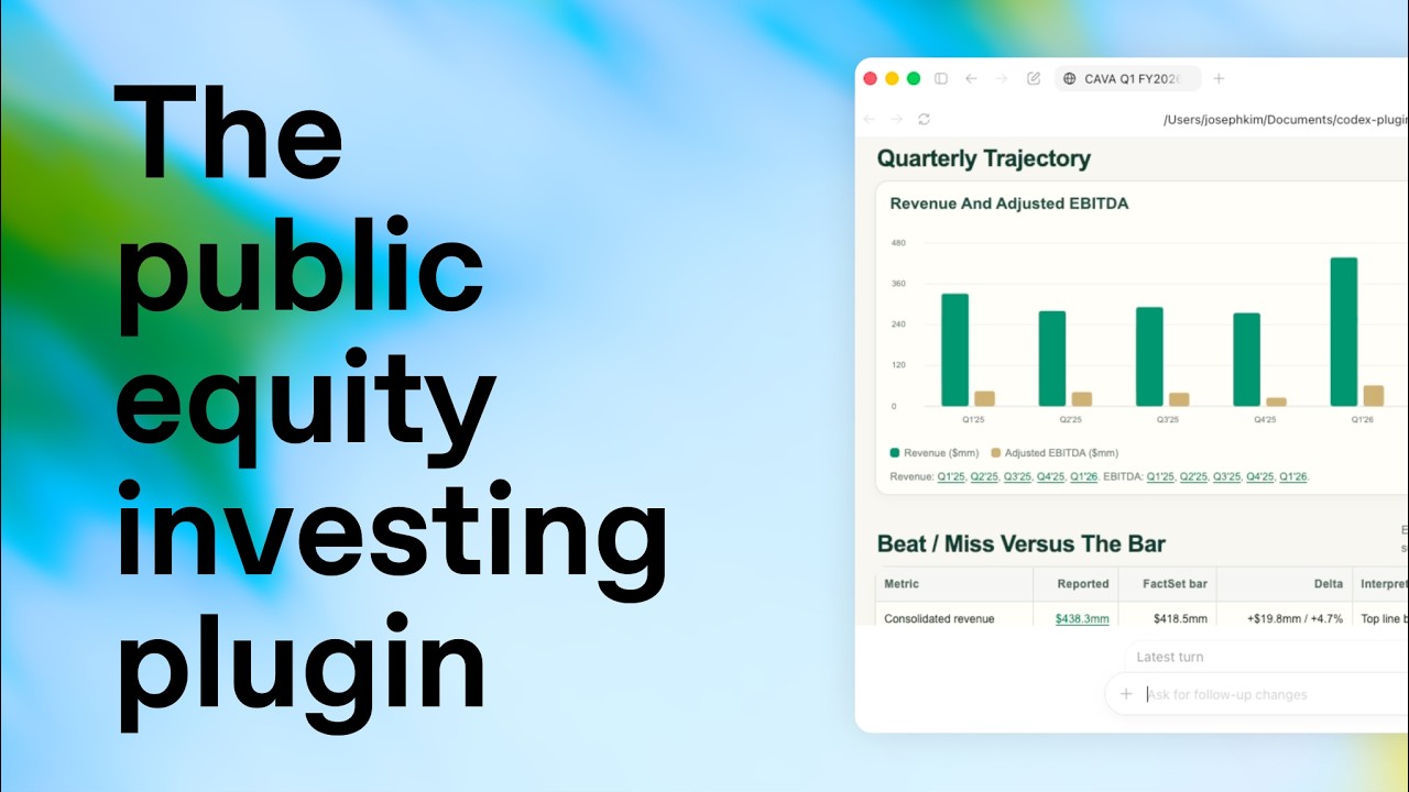 Analyze earnings and update your investment thesis with Codex