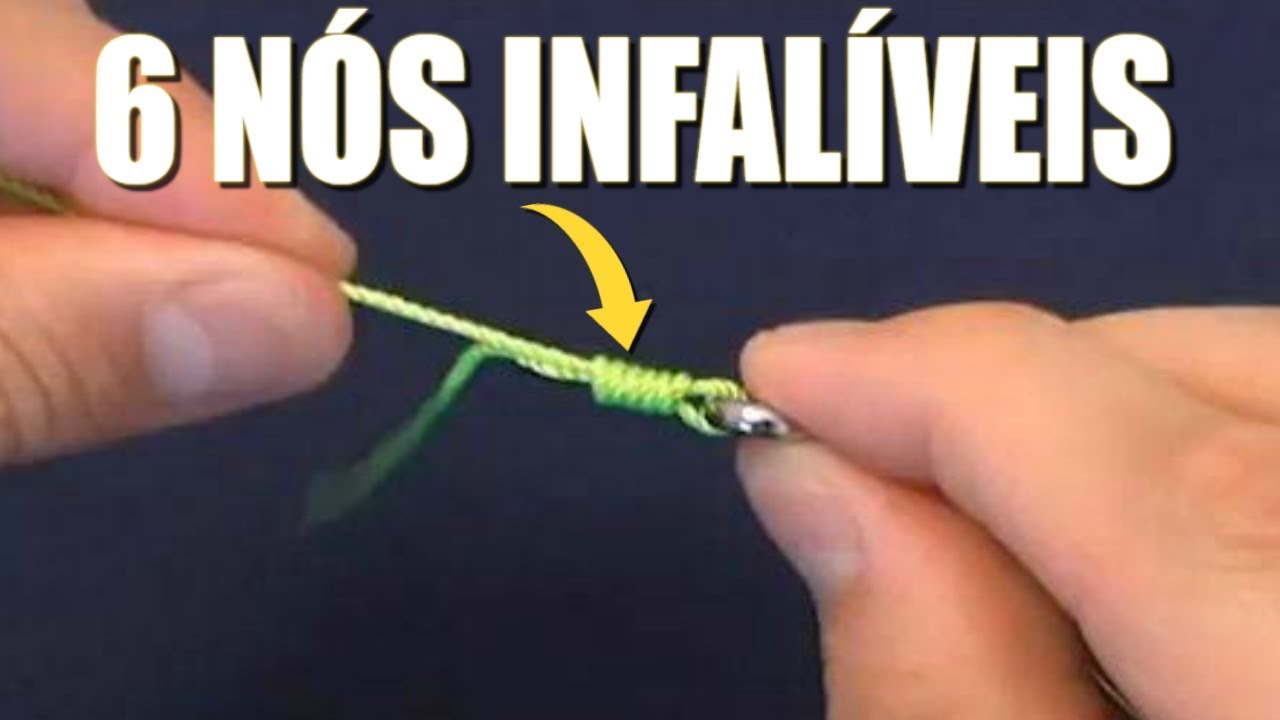 6 NÓS MÁGICOS PARA AMARRAR O ANZOL SIMPLES E FÁCIL DE FAZER