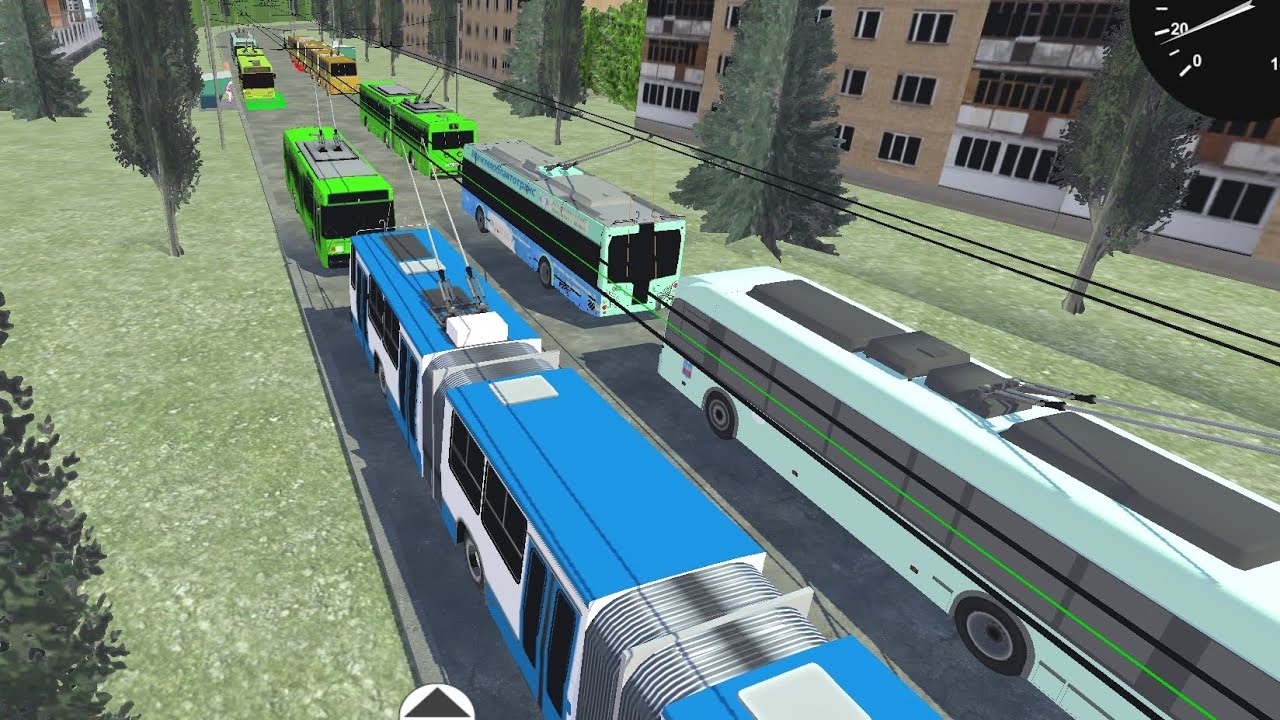 Адская пробка (затор) в Micro trolleybus Simulator