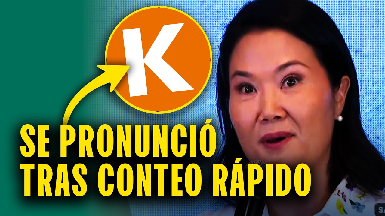 Keiko Fujimori se pronunci&oacute; tras empate en conteo r&aacute;pido