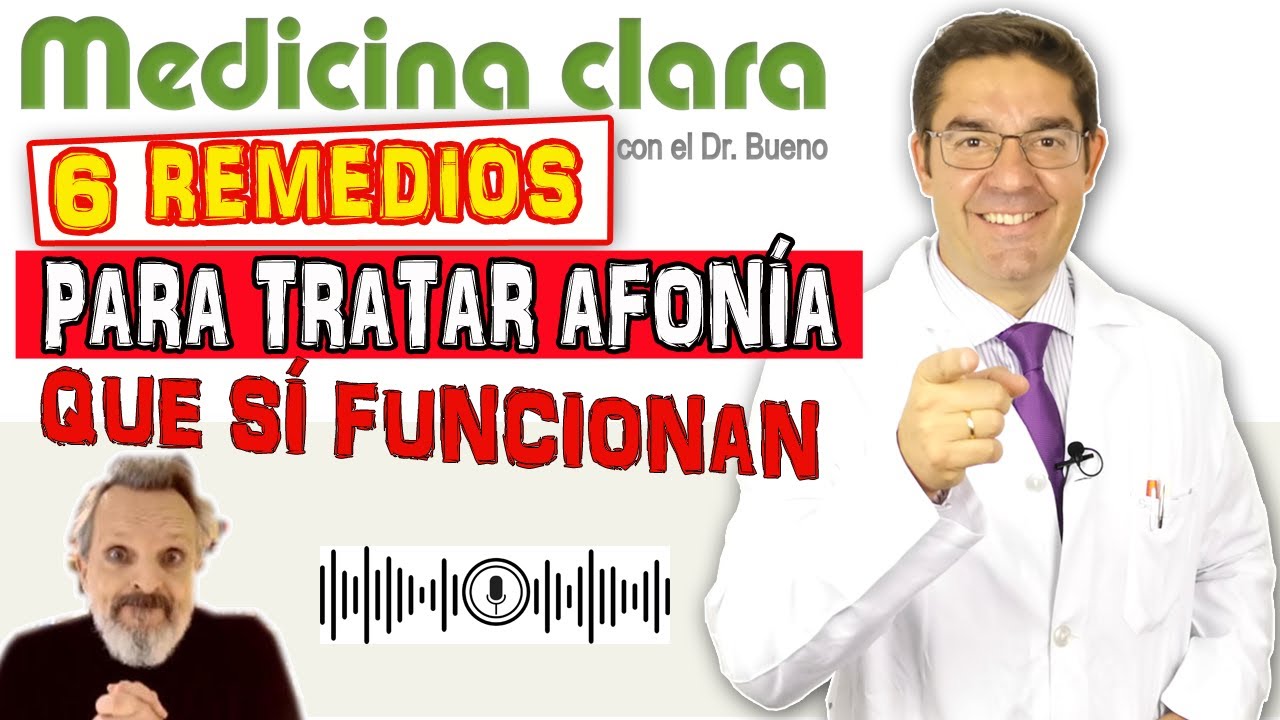 TRATAR la AFONÍA 6 REMEDIOS EFECTIVOS | Medicina  Clara