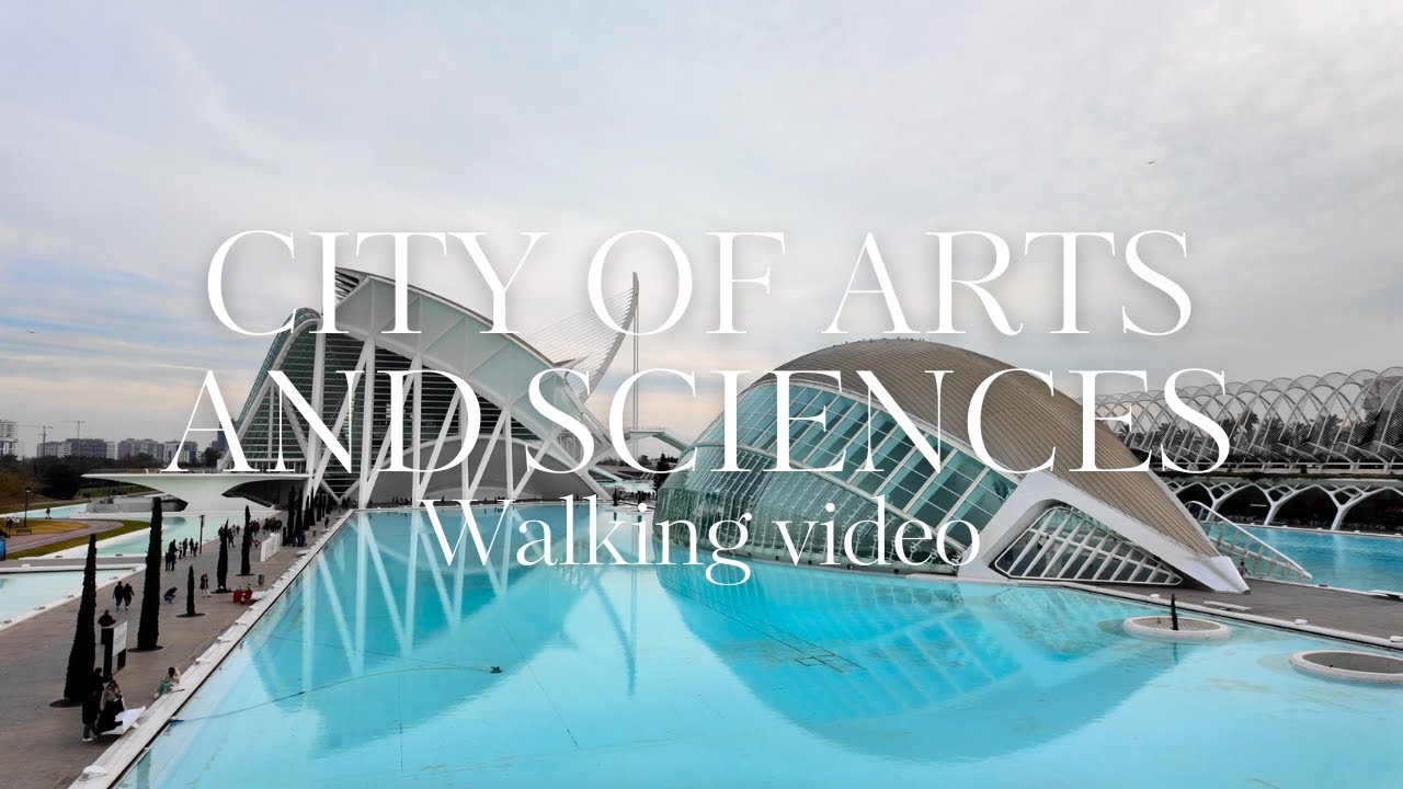 4K Walking in City of Arts and Sciences & Christmas Fair in Vibrant Valencia