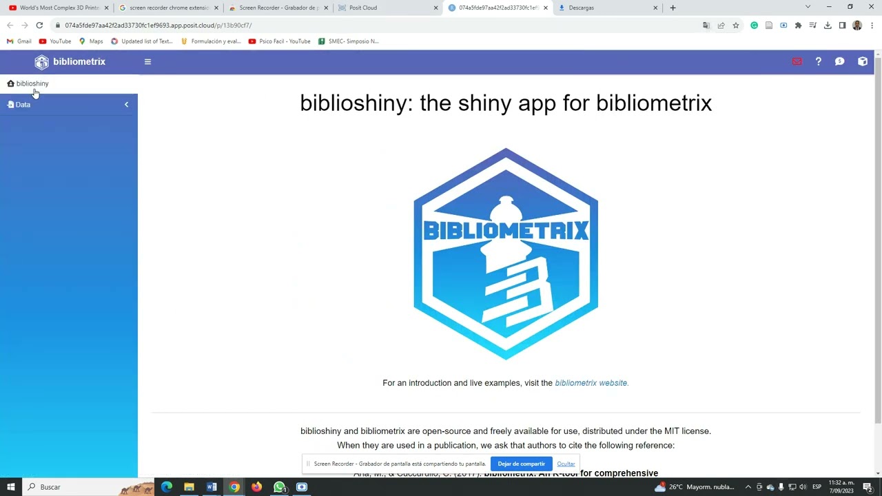 Tutorial Bibliometrix Online