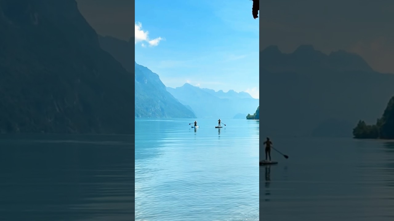 Here Right Waiting for You 🌊❤️🏔️ #Switzerland #Walensee #Nature #Travel #Mountains #Relax #Summer