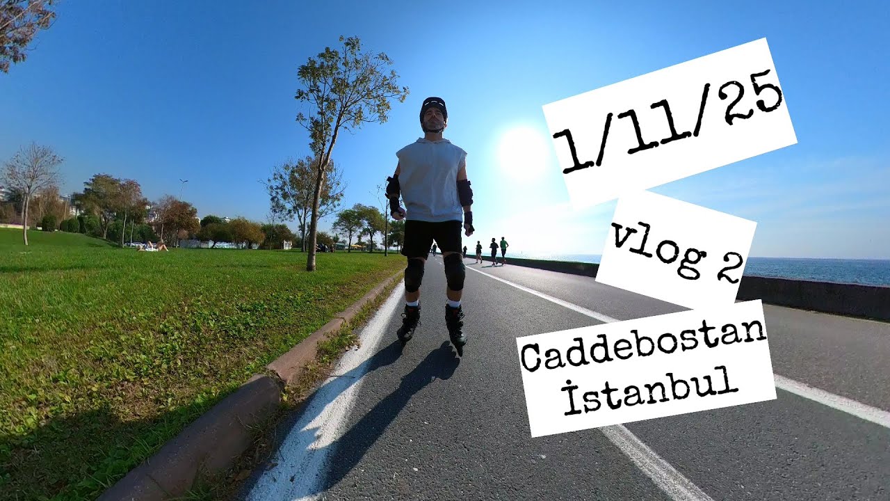 Halka A&ccedil;ık Bir Yerde İkinci Paten Kayışım, Daha İyiydim! (Paten Vlog - Caddebostan - 1 Kasım 2025)