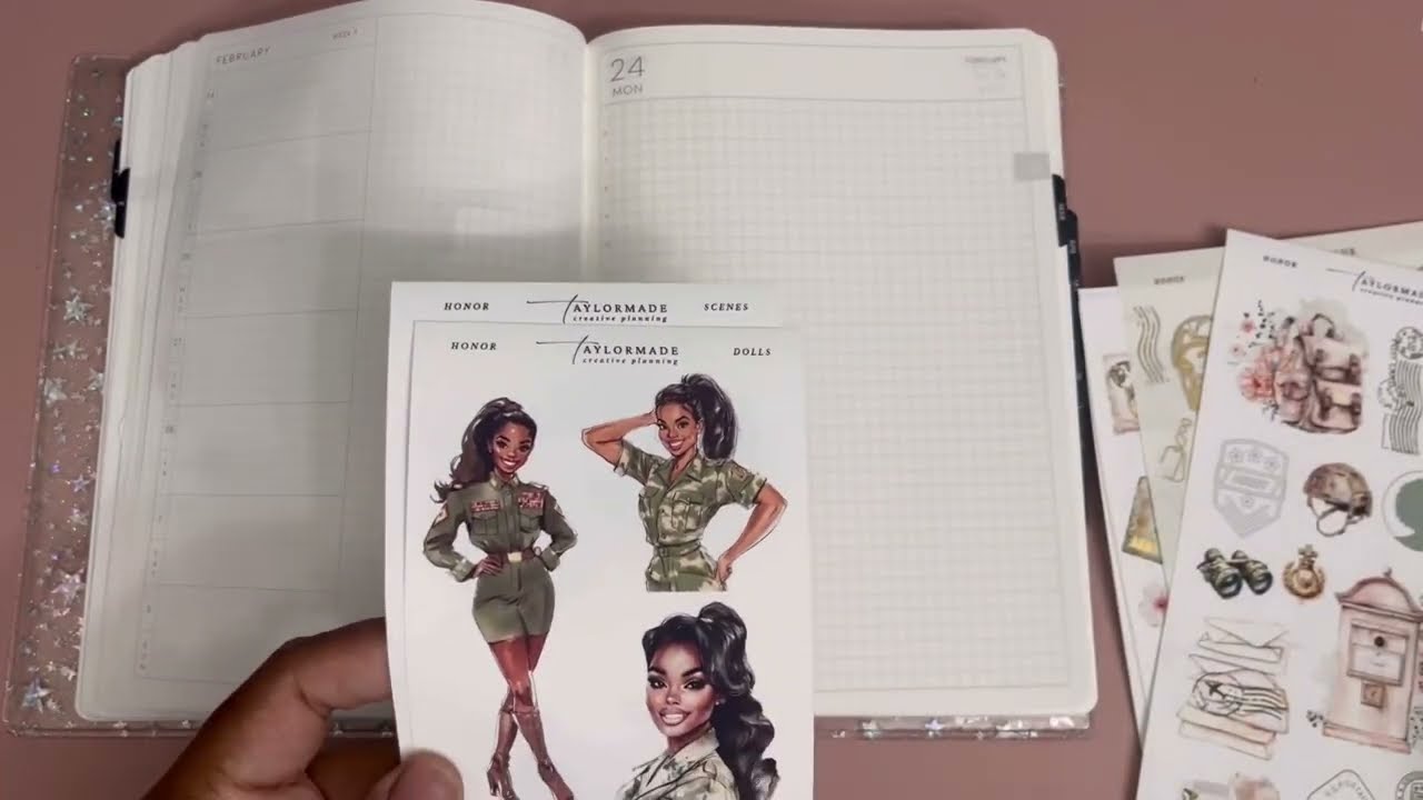 Decorate My Planner With Me | Black History Month | TaylorMadeCreative | B6 Aura Estelle | 2/24-3/2