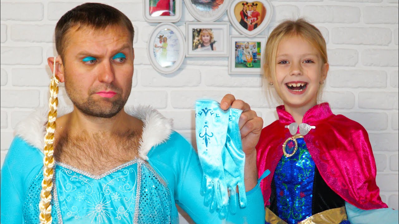 Игры с косметикой и платья принцесс от Марго Princess Costumes & Kids Makeup
