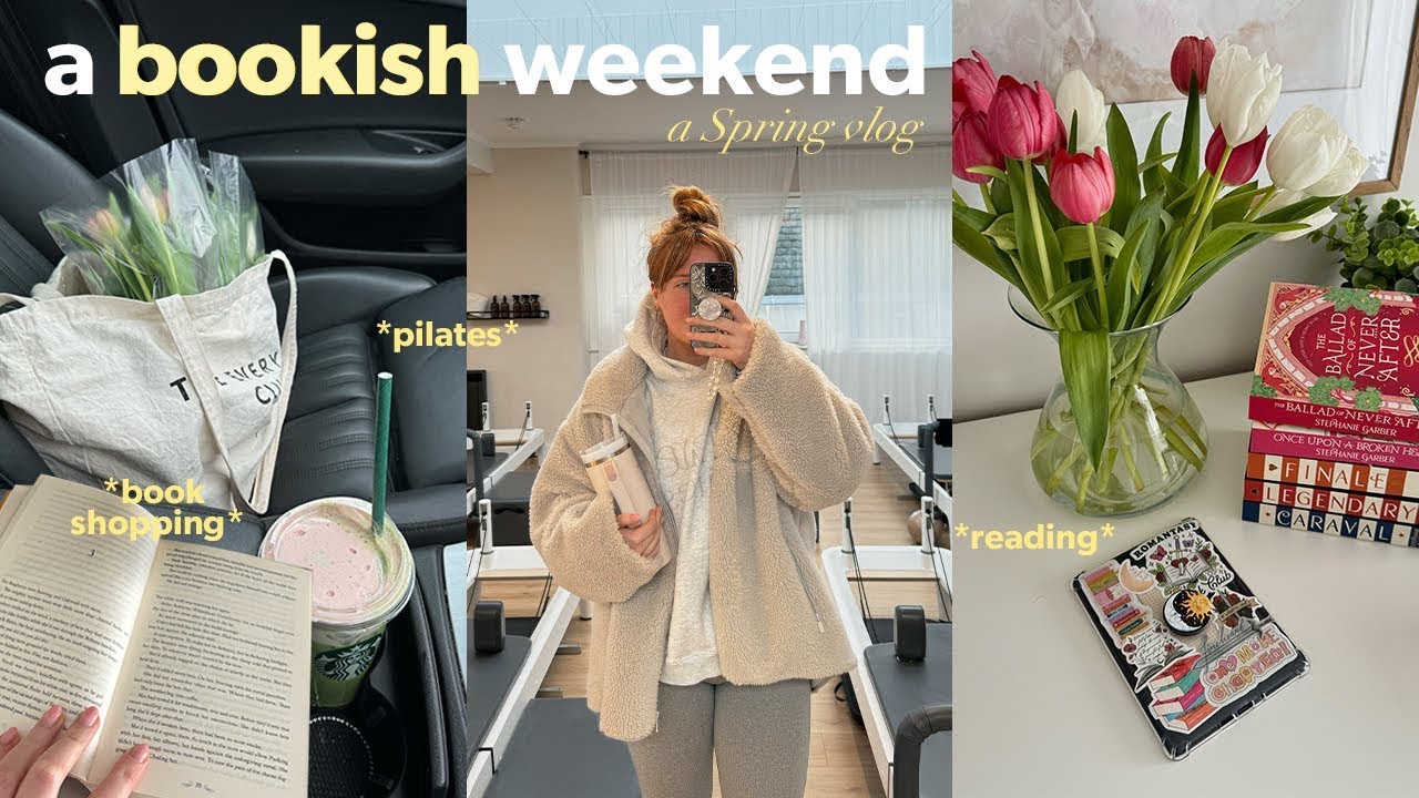 A bookish vlog ⭐️💌 my weekend routine & book shopping
