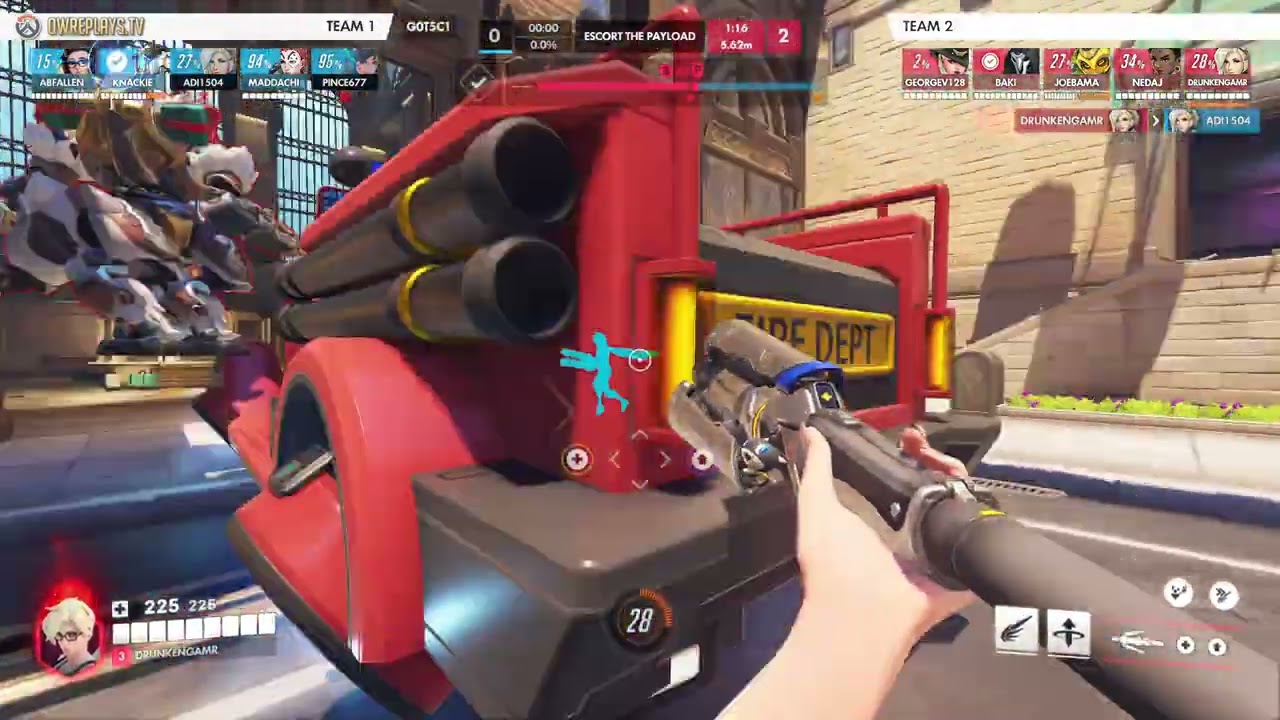 Widow by DRUNKENGAMR — Overwatch Replay G0T5C1