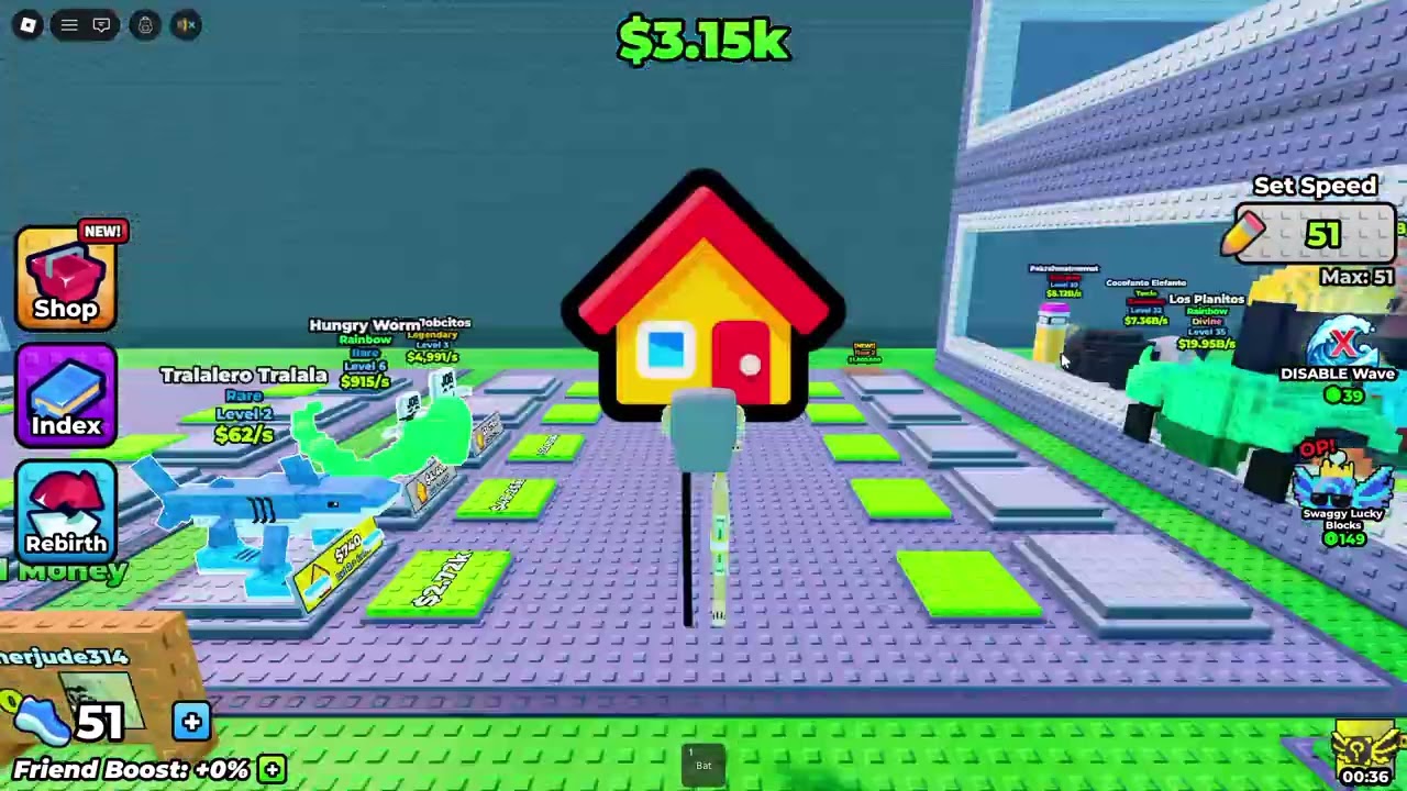 escape waves for lucky blocks