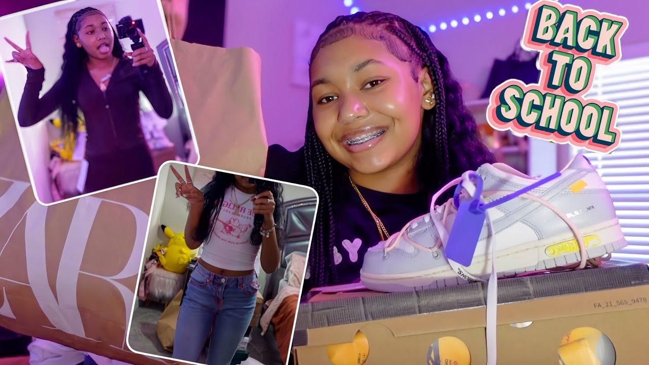 HIGH SCHOOL CLOTHING HAUL + NEW SNEAKER COLLECTION 🛍️