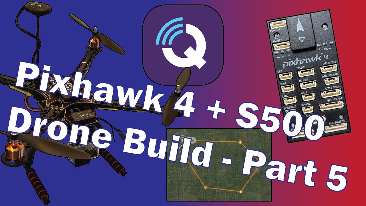 Pixhawk 4 Autonomous Mission (Flight) and Telemetry | Pixhawk 4 + S500 Drone Build Tutorial | Part 5
