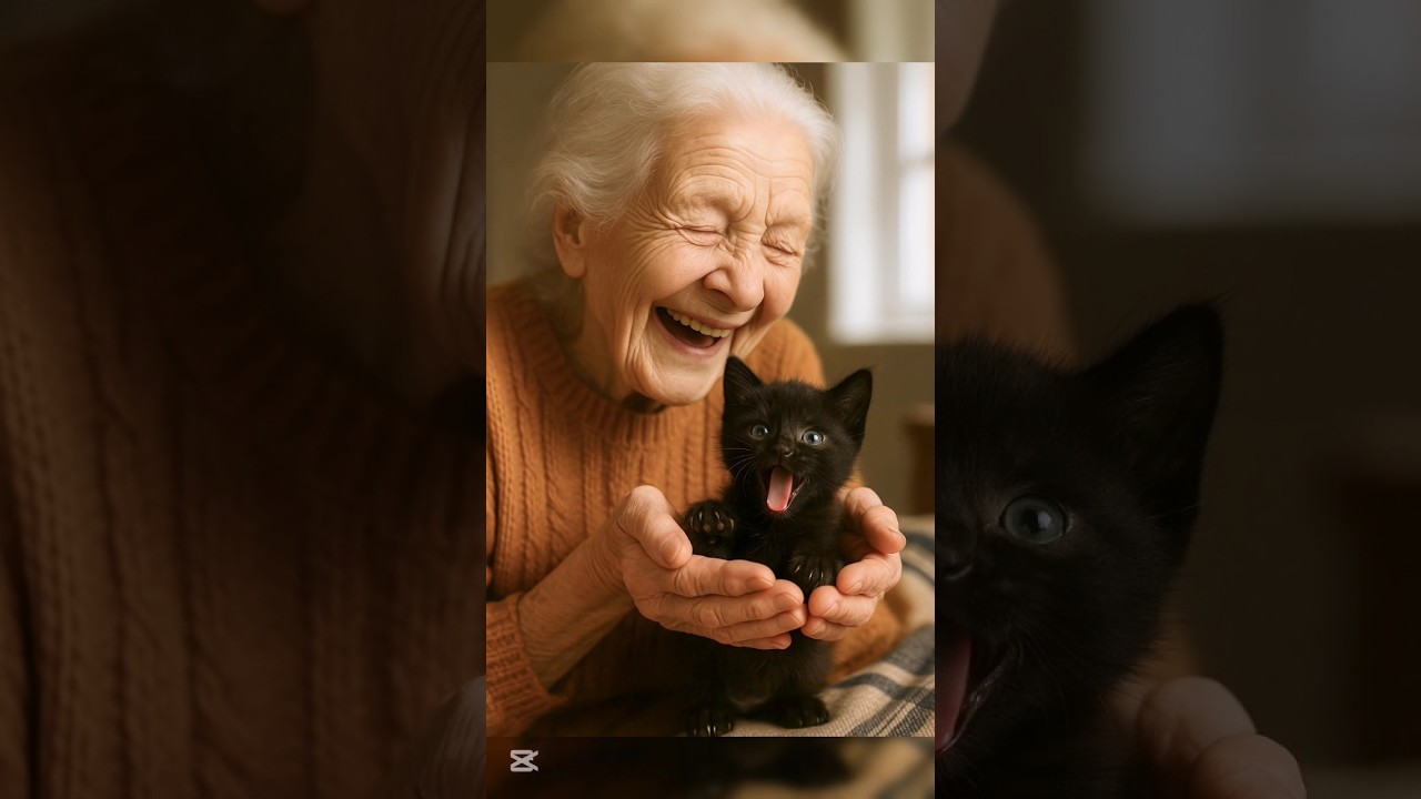 The Muddy Kitten and the Kind Old Lady