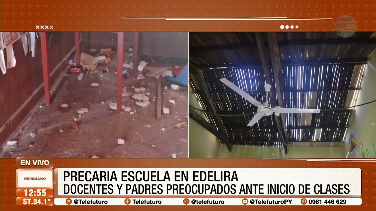 Precaria escuela en Edelira