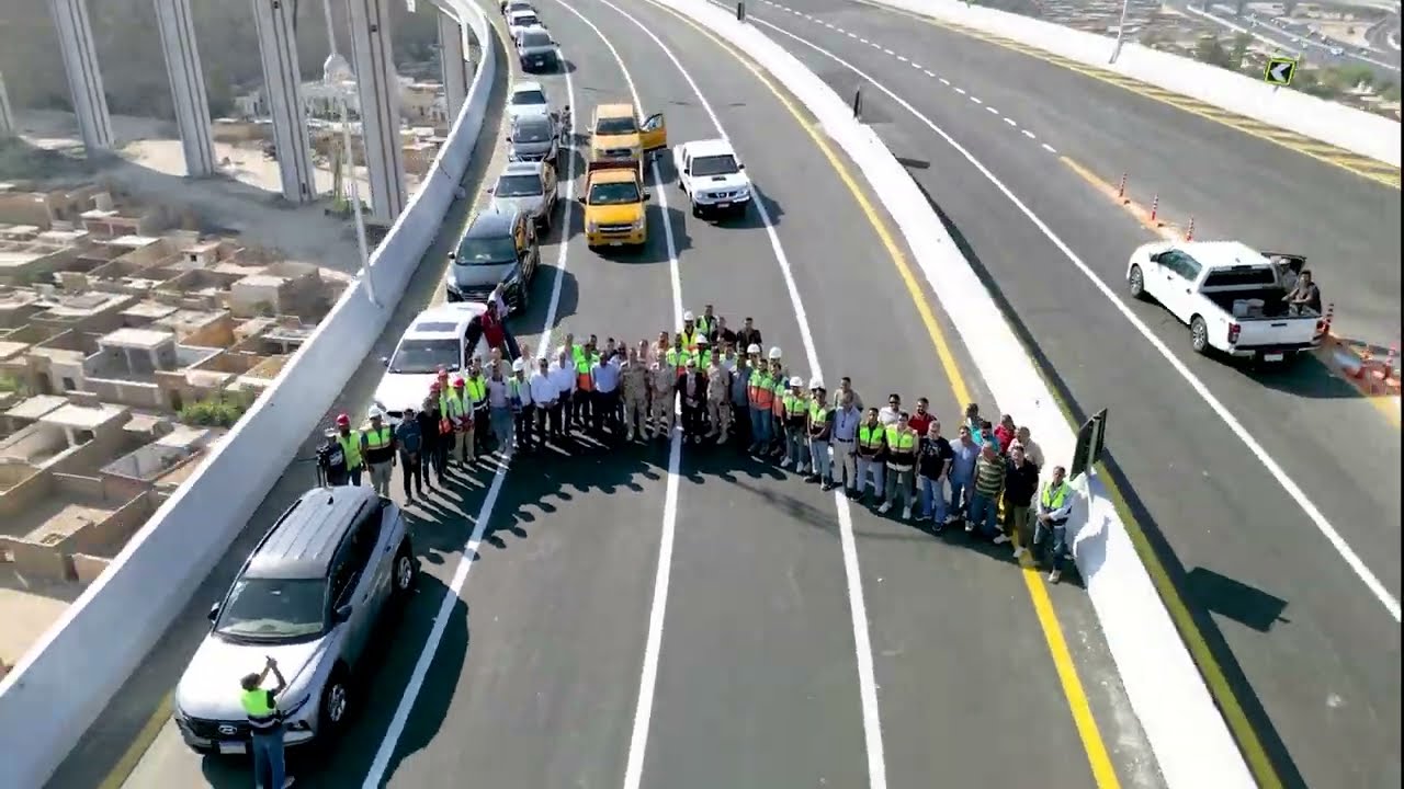 Taha Hussein Bridge in Al Mokattam, one of the giant engineering projects implemented by AC.
