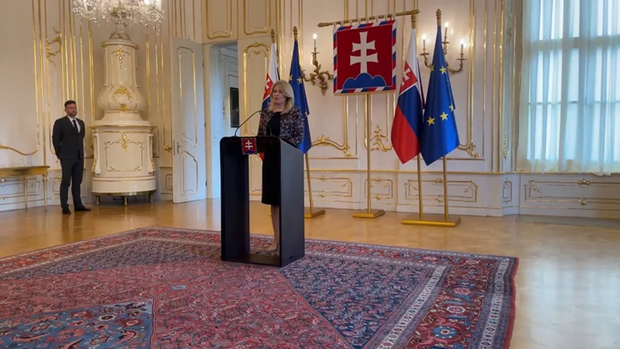 🔴 Prezidentka Zuzana Čaputov&aacute; reaguje na atent&aacute;t na premi&eacute;ra Roberta Fica | Aktuality