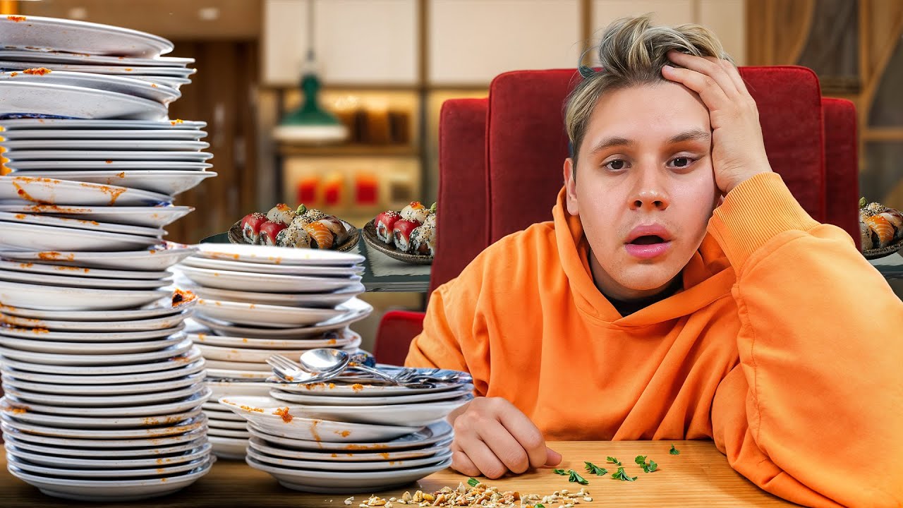 48 STUNDEN NUR ALL YOU CAN EAT ESSEN😨🍣- MIT GRÖßTEM ALL YOU CAN EAT EUROPAS!
