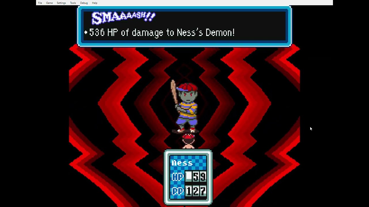 Mother 2 DX 3.0 low level insane Ness' demon