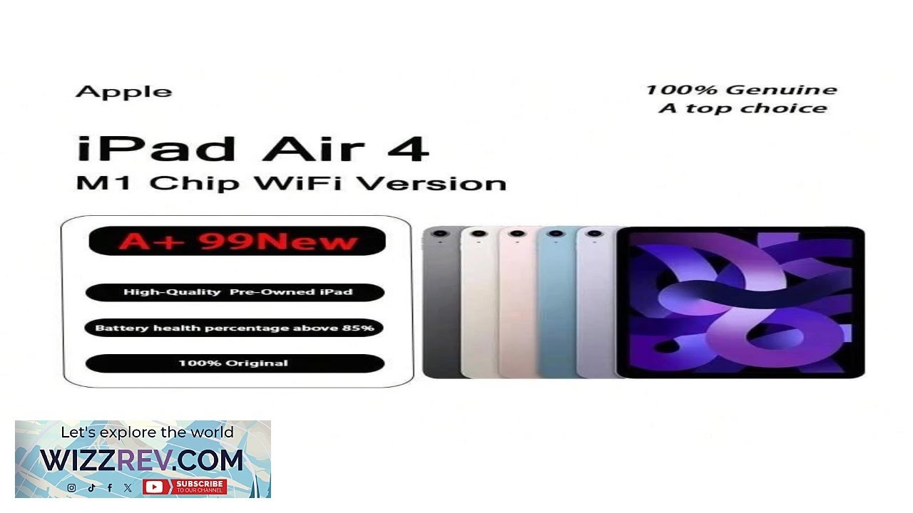 Apple Used IPad 10 10.9 Inch A14 Bionic Chip Tablet Wifi Version Over 90%