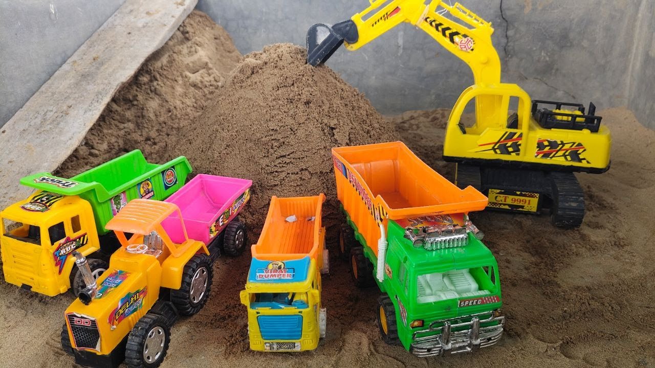 New JCB 3dx Fully Loading Sand 4x4 TATA Truck 2518 & Tractor|| JCB Video|Truck|