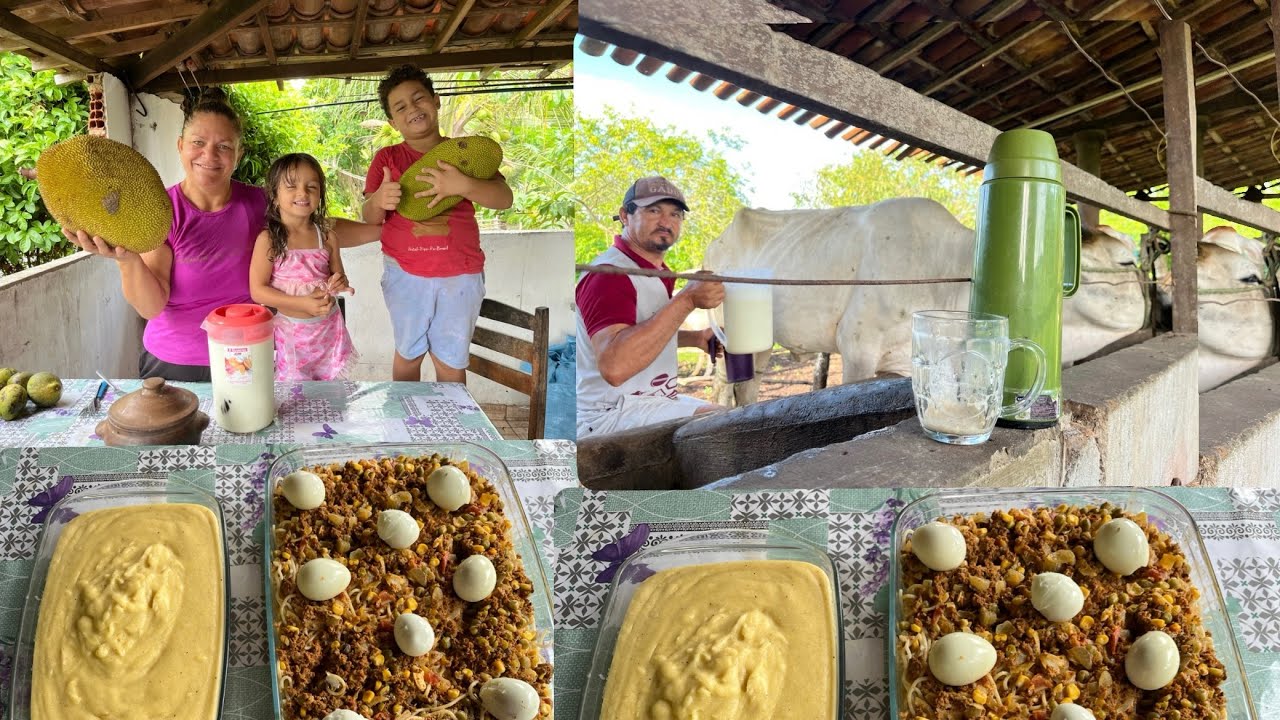 Comida simples feita com amor: macarronada deliciosa e canjiquinha