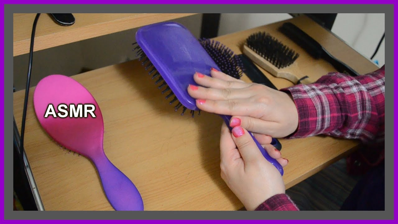 (( ASMR )) Cleaning out my hair brushes