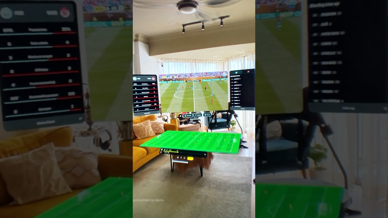 Watching football in Augmented Reality