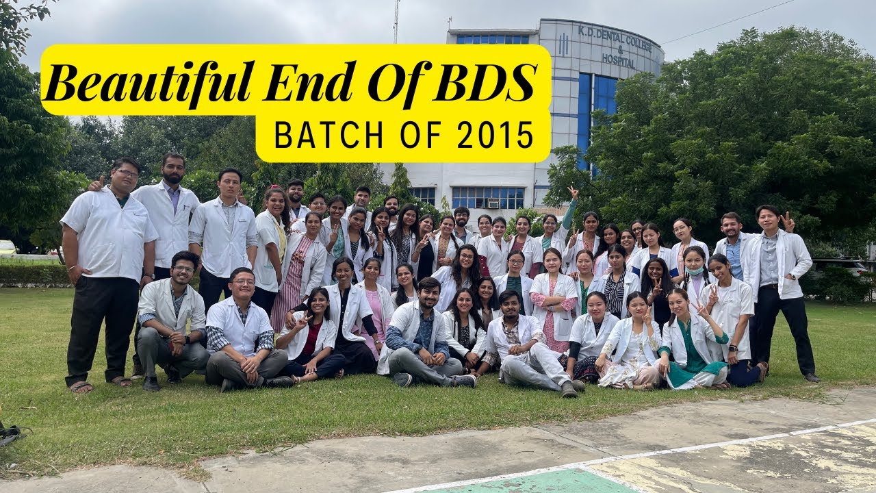 Beautiful end of BDS life at college | KD DENTAL COLLEGE Mathura | Graduation Day Video | 2015 batch