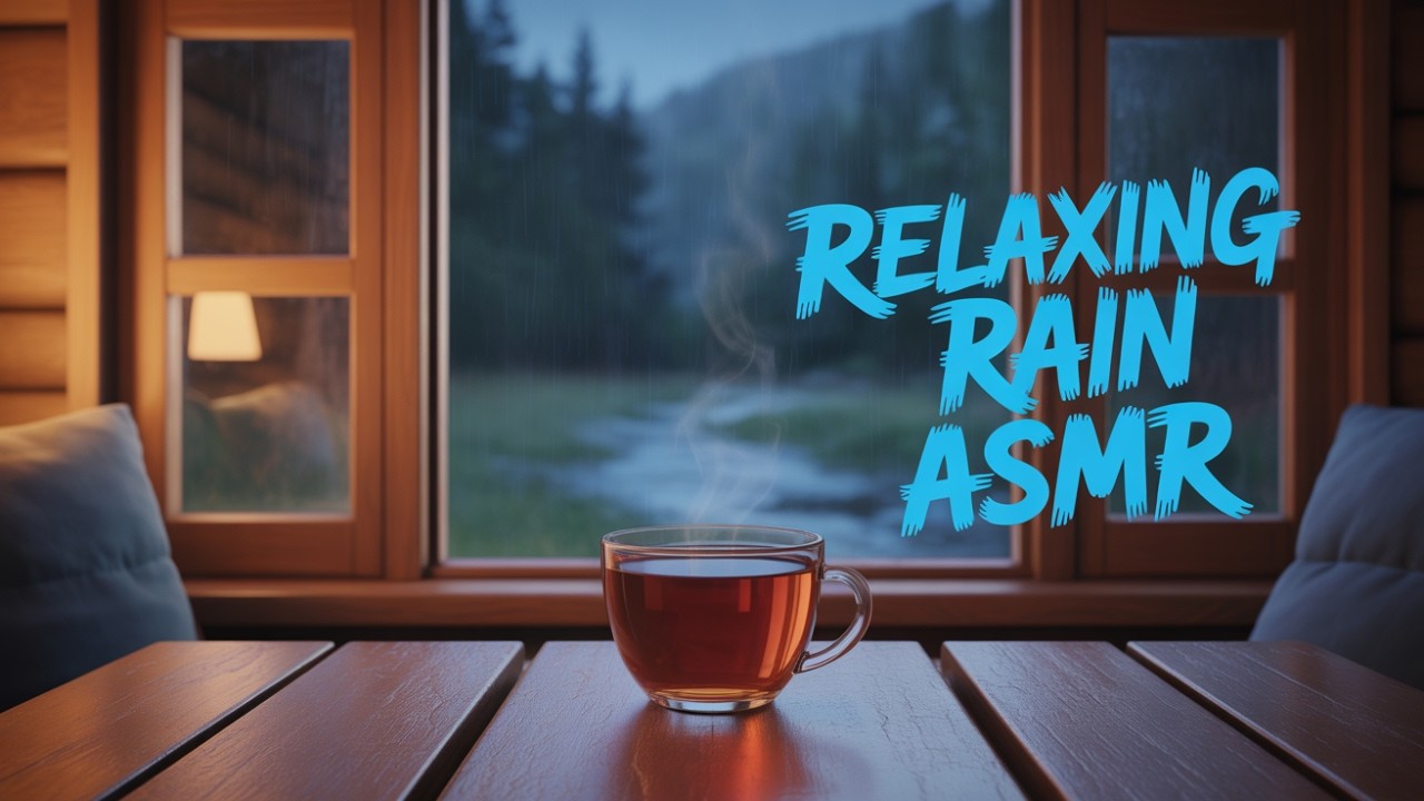 ASMR raining at night, the air feels cool