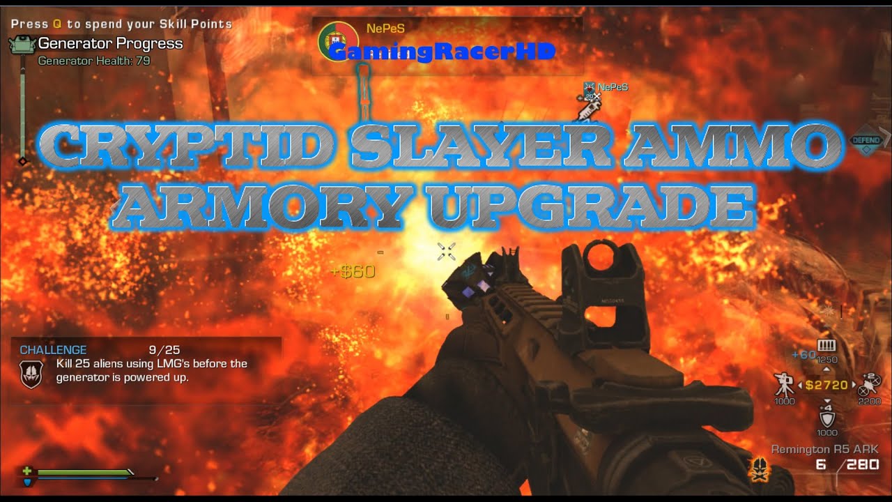 Call Of Duty: Ghosts - Extinction Mode - "CRYPTID SLAYER AMMO" ARMORY UPGRADE! (1080p HD)
