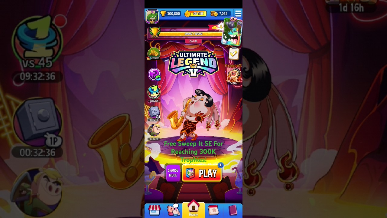 Match Masters - Free Sweep It SE For Reaching 300,000 Trophies!