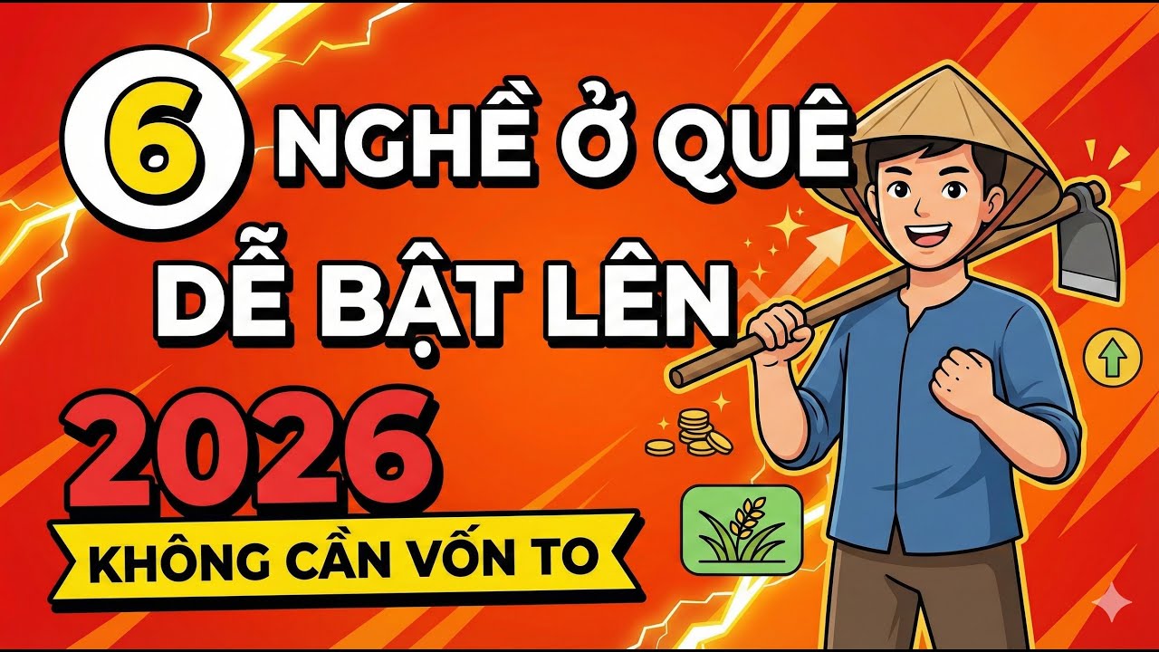 6 Nghề Ở Quê Dễ Bật Lên Năm 2026: Thắng Nhờ “Niềm Tin” - Không Cần Vốn To | Thư Viện Làm Giàu