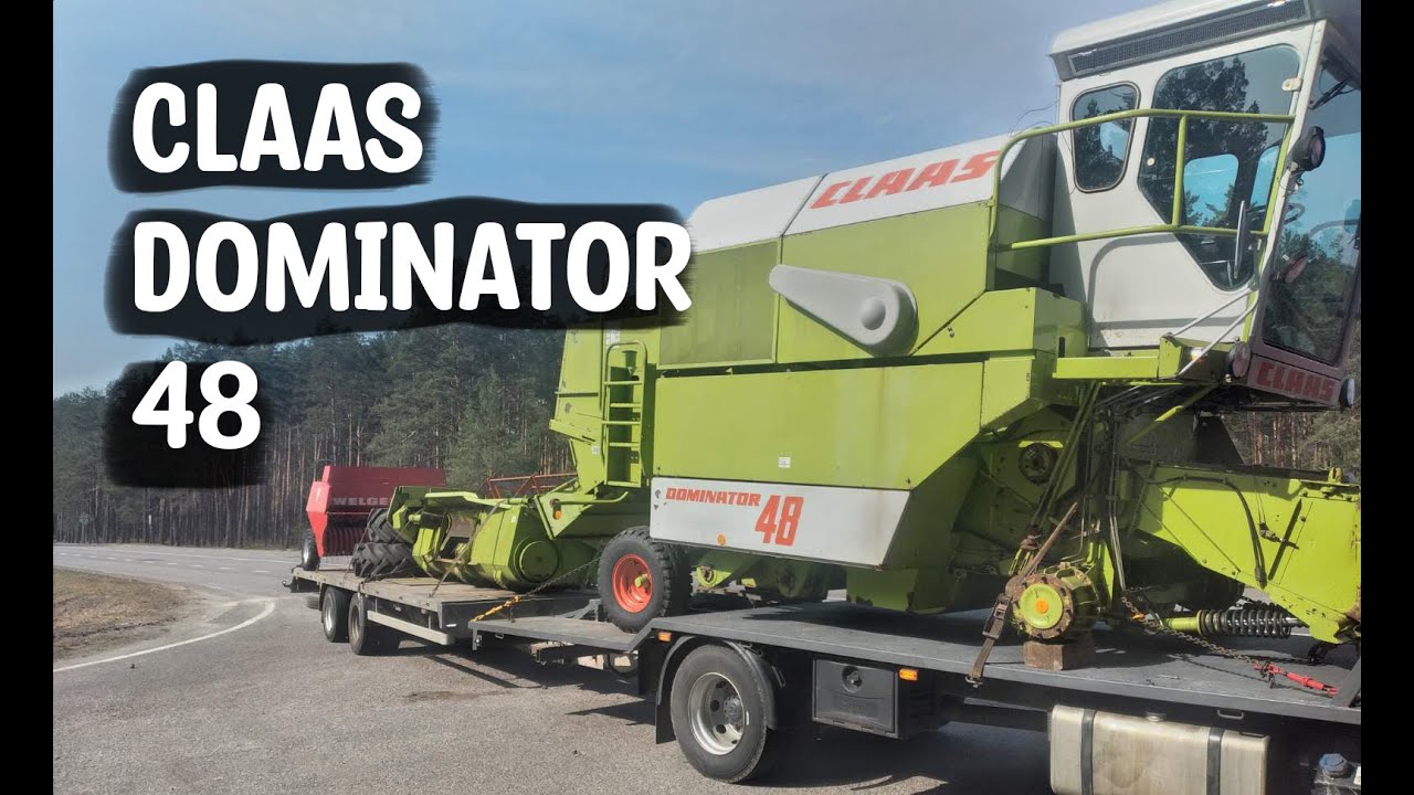 Claas Dominator 48 з Колодяжного в Олександрівку Кіровоградської обл. Швидка загрузка краном.