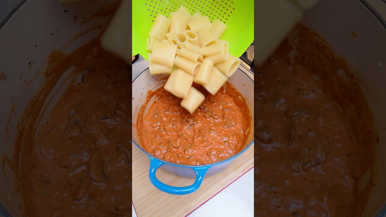 Prepara esta pasta con champi&ntilde;ones para una comida ESPECTACULAR 🤤