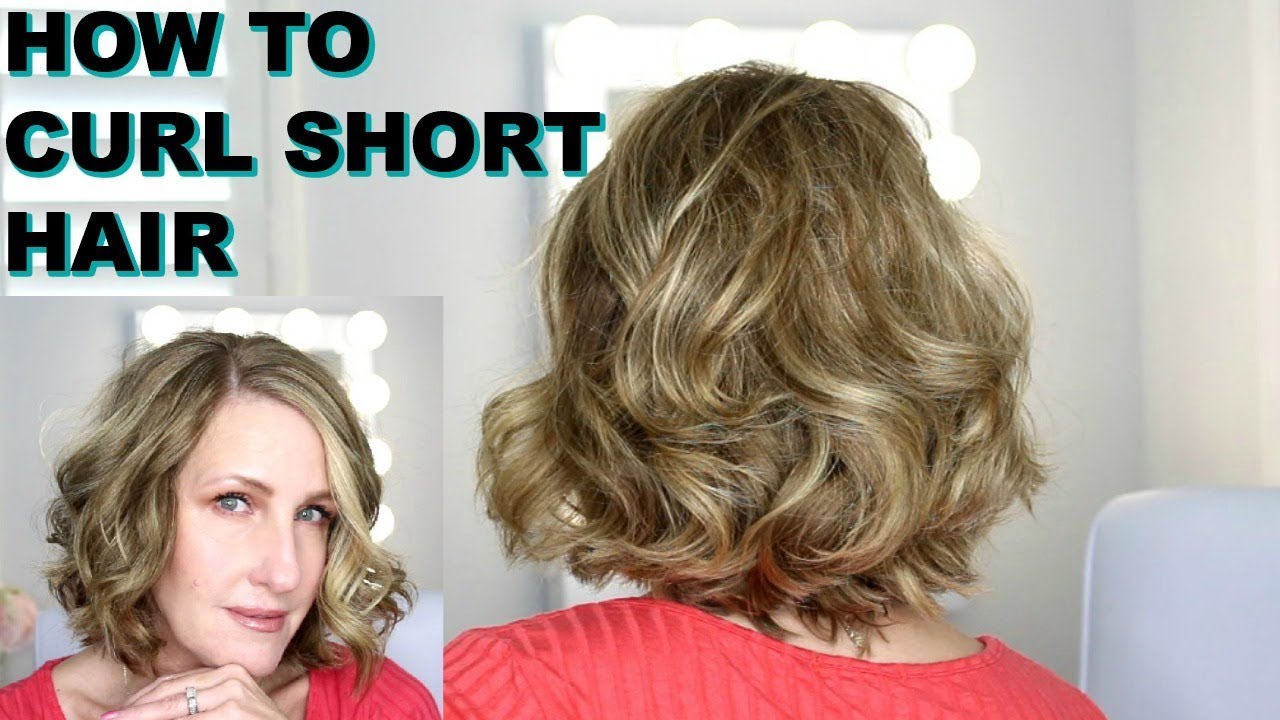 HOW TO CURL SHORT HAIR WITH A CURLING IRON