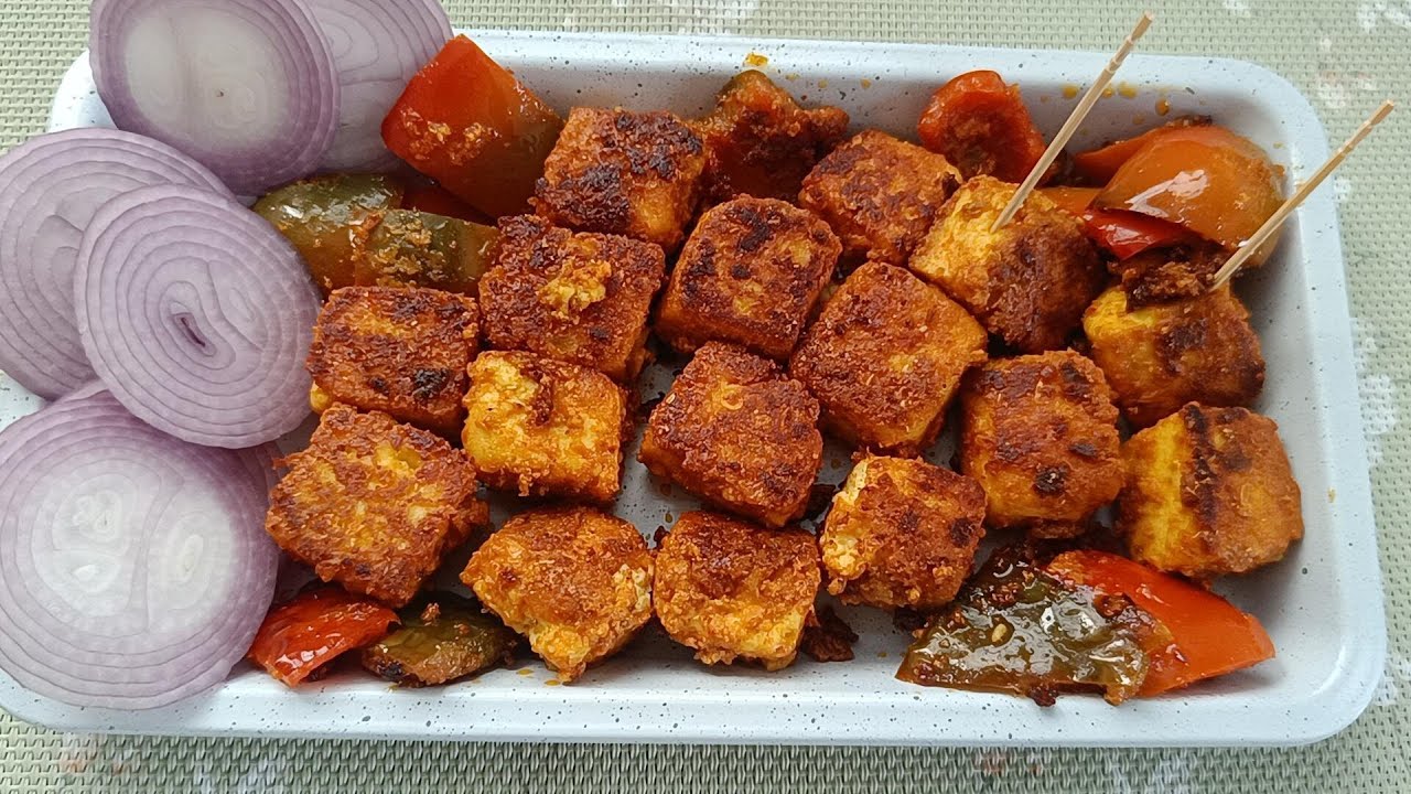 పన్నీర్ టిక్కా - రుచి పక్కా ! ఓవెన్ లేకుండానే  పన్నీర్ టిక్కా.. రుచికి తిరుగుండదు. 🔥 | Paneer Tikka