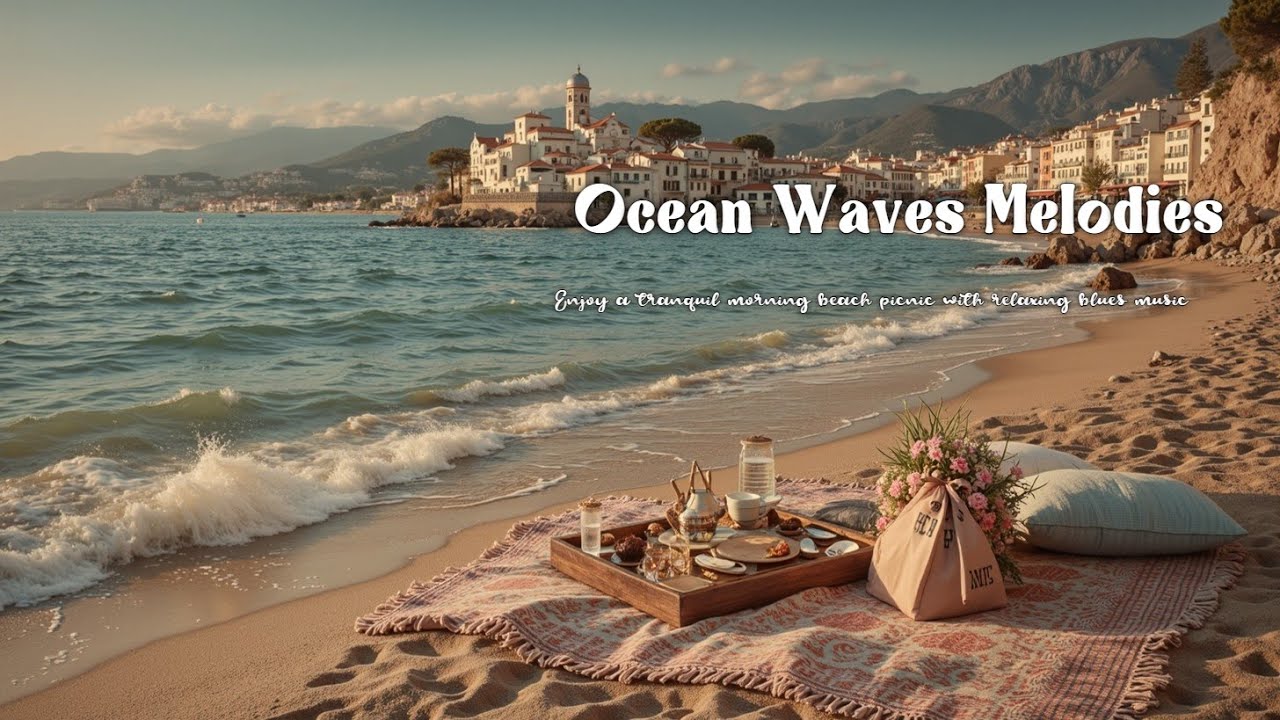 Perfect Morning Beach Picnic: Enjoy Relaxing Blues Music and Smooth Bossa Nova Blues.