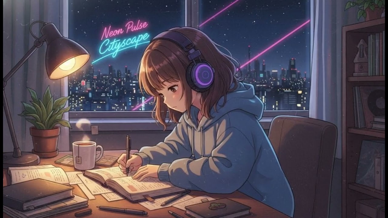 Neon Pulse Cityscape | Energetic Lo-fi Hip Hop & City Pop Mix