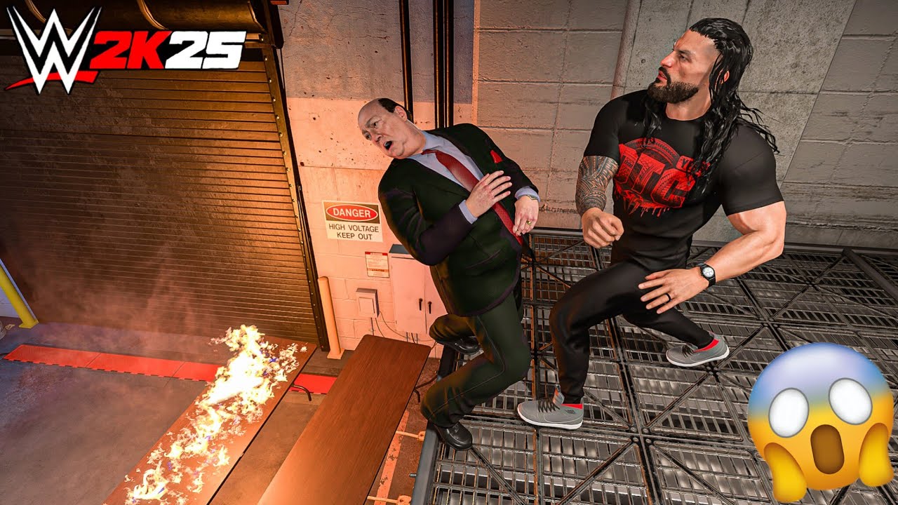 Роман Рейнс уничтожил Пола Хеймана за кулисами — геймплей WWE 2K25