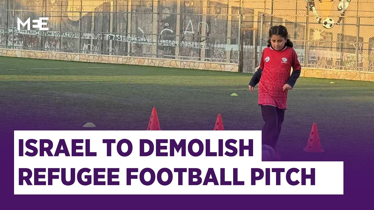 Israel is threatening to demolish a popular West Bank youth football pitch