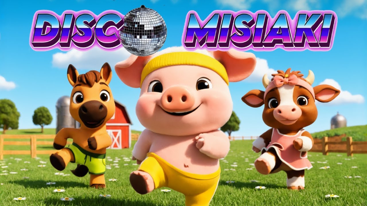 Fit prosiaczek - Disco Misiaki - piosenka trening dla dzieci