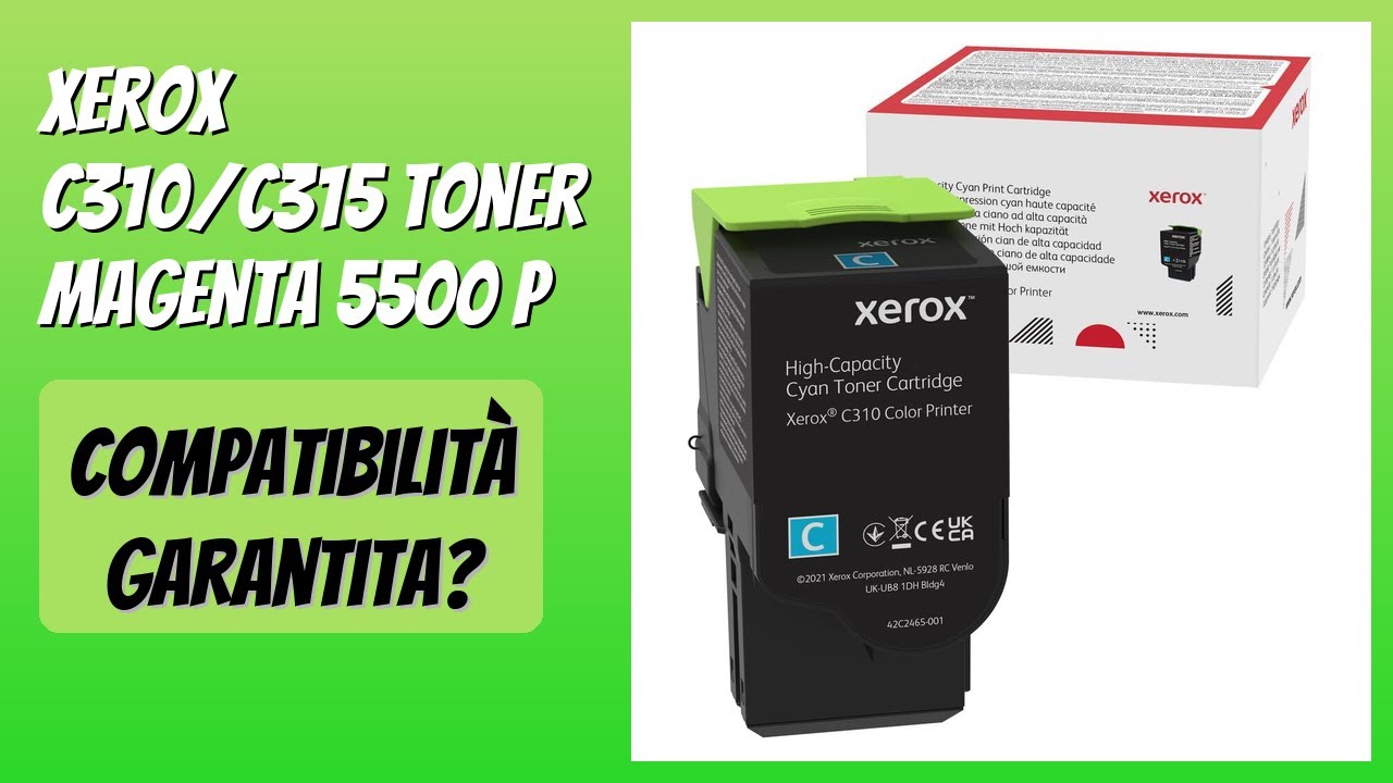RECENSIONE (2026) : Xerox C310/C315 Toner Magenta 5500 P. DETTAGLI