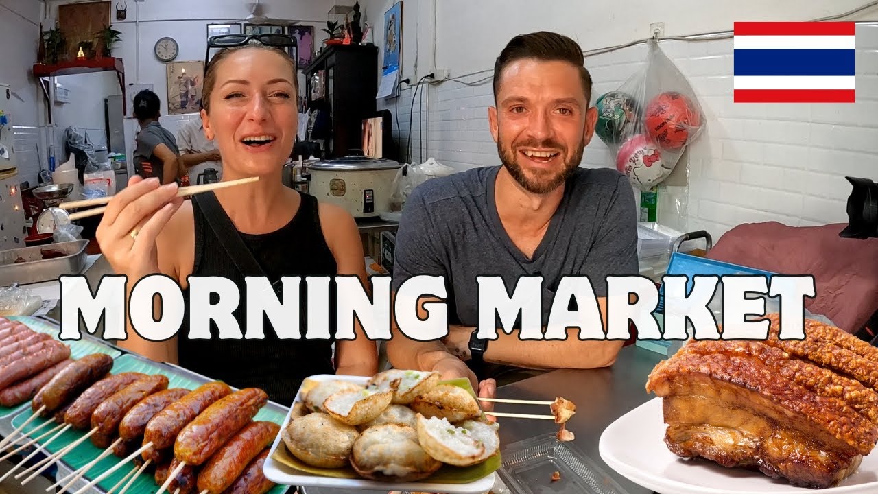 My First Time In The MORNING MARKET 🇹🇭 (Trok Mor Morning Market BANGKOK Thailand)