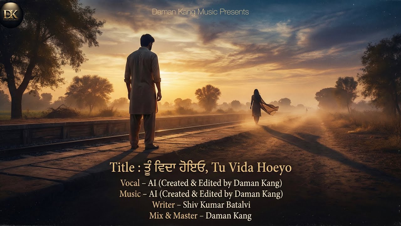 ਤੂੰ ਵਿਦਾ ਹੋਇਓ | Tu vida Hoeyo | Shiv Kumar Batalvi | Daman Kang Music| 