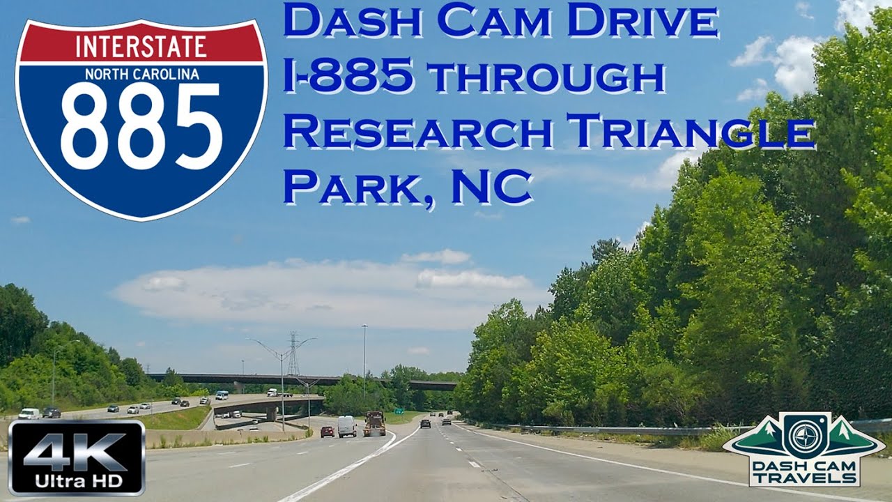 Dash Cam Drive — межштатная автомагистраль 885 в Северной Каролине