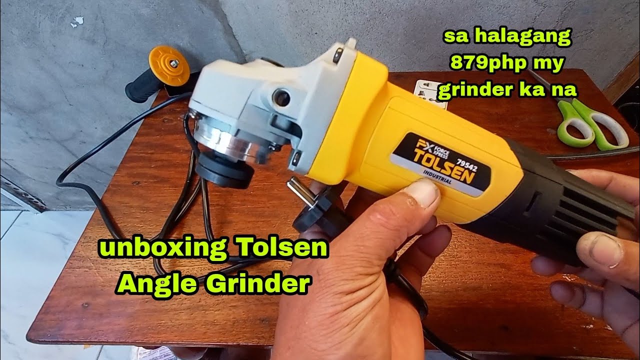 Unboxing Tolsen angle grinder 760 watts