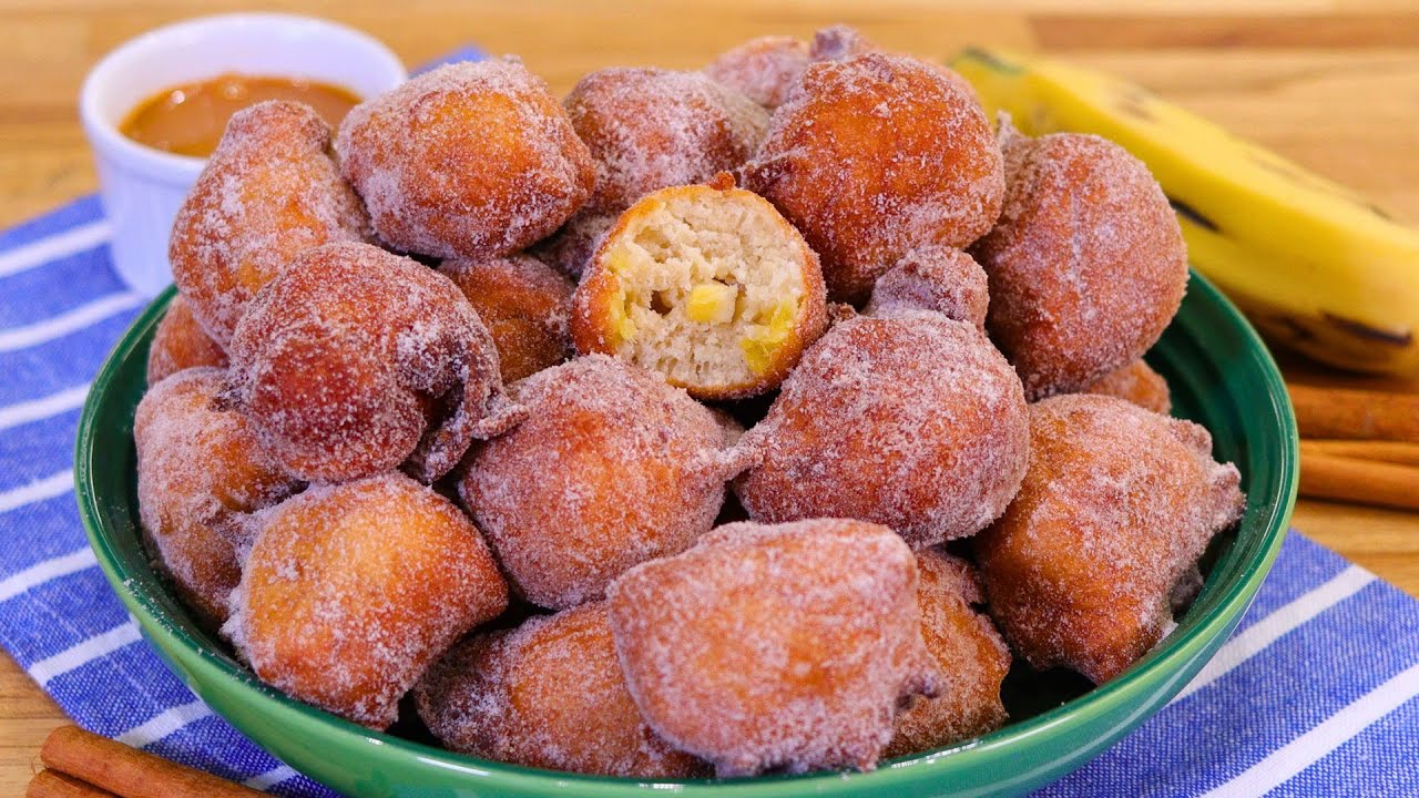 BOLINHO DE CHUVA COM BANANA F&Aacute;CIL E SUPER FOFINHO | BOLINHO DE CHUVA SEQUINHO