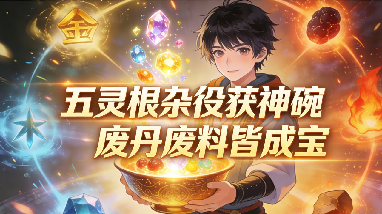 【五靈根雜役獲神碗，廢丹廢料皆成寶】蘇牧淪為最卑賤雜役，卻意外發現手中破碗是神物，廢丹變靈藥，廢料成至寶...