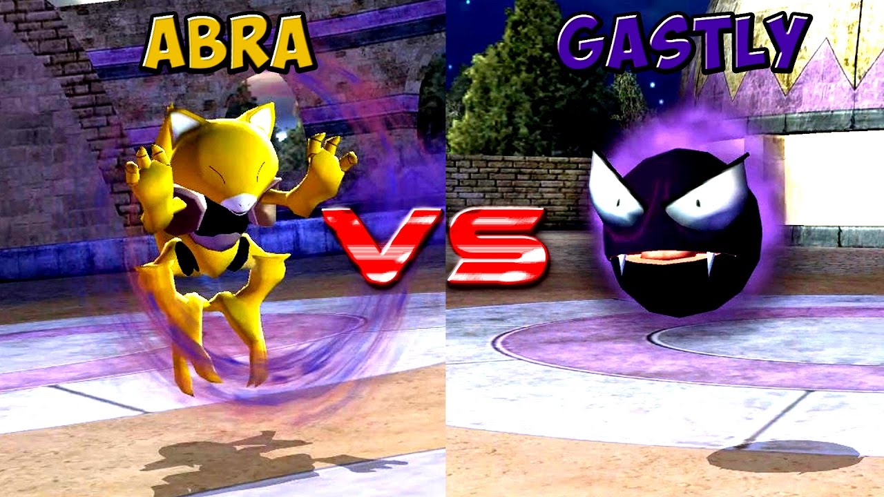 Pokemon battle revolution - Abra vs Gastly
