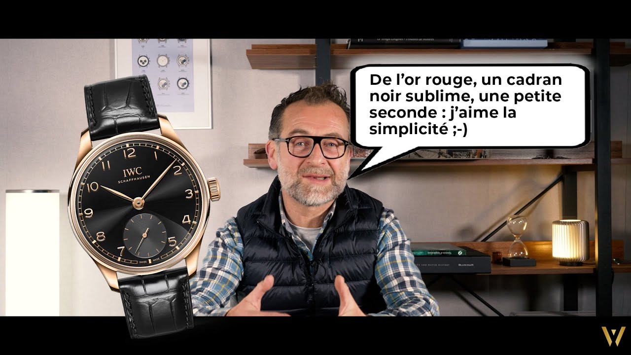 IWC Portugieser Automatic 40 or rouge cadran obsidian : la Revue de Pierre